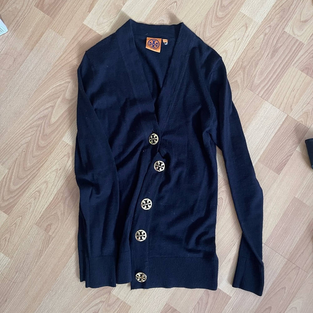 Tory Burch merino wool cardigan v-neck size XS